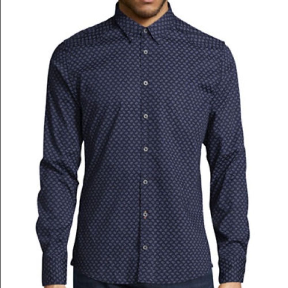 Hugo Boss Men's Extra-Slim Fit Print Shirt